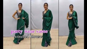 'party wear saree | Rohit fashion club'