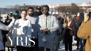 'LOUIS VUITTON STREET STYLE - PARIS FASHION WEEK - MENSWEAR F/W 2020/2021'