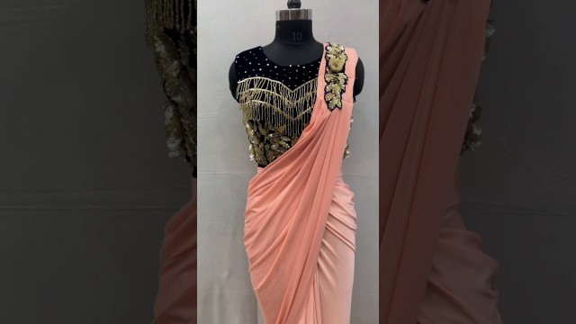 'Party wear saree with heavy blouse | Rohit fashion club'