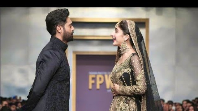 'Fahad Mustafa and Mawra Hocane ramp walk at Fashion Pakistan week 2019 | FPW 2019 | FPWF 2019'