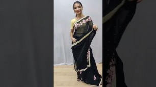 'New handwork saree with beautiful work | Rohit fashion club'