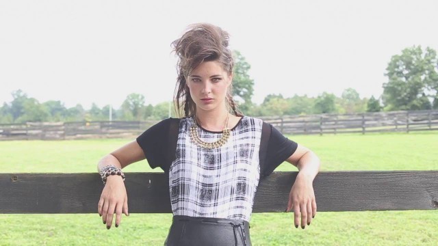 'Lone Cowgirl For Canadian Magazine'