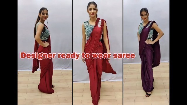 'Designer ready to wear saree | Rohit fashion club'