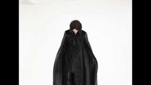 'Men\'s Goth Long Cape Coat WY-934LCM'