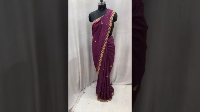 'New stone work saree | Rohit fashion club'