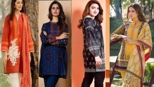 '50+ Cotton Lawn Summer Dress Designs 2021|| Fashion star|| kurta design'