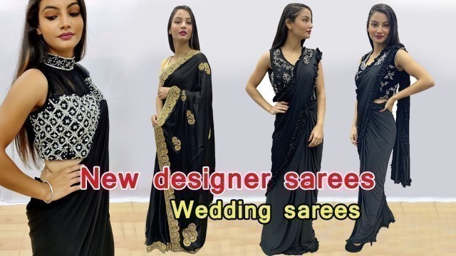 'New black sarees special vedio | Rohit fashion club'