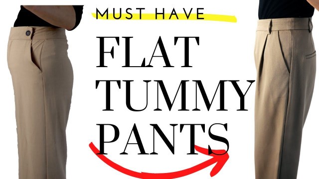 'Asymmetric pants which make your tummy flat/2020 winter /fashion over 40'