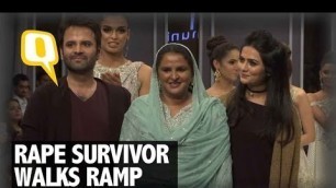 'The Quint: Rape Survivor Beats All Odds; Walks The Ramp at Pak Fashion Week'