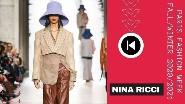 'NINA RICCI Paris Fashion Week Fall/Winter 2020/2021 #ParisFashionWeek #fallwinter #PFW #runway'