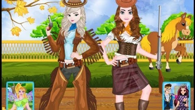 'Frozen Sisters Cowgirl Fashion (Холодное сердце: Анна и Эльза ковбои)'