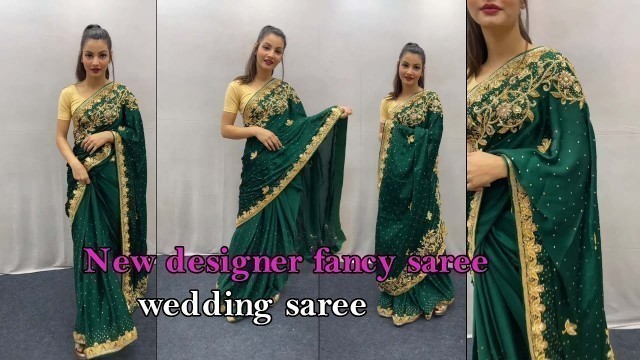 'New designer hand work saree for wedding | Rohit fashion club'