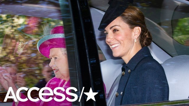 'Kate Middleton & Prince William Join Queen Elizabeth For Church -- See Their Royal Fashion!'