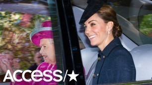 'Kate Middleton & Prince William Join Queen Elizabeth For Church -- See Their Royal Fashion!'