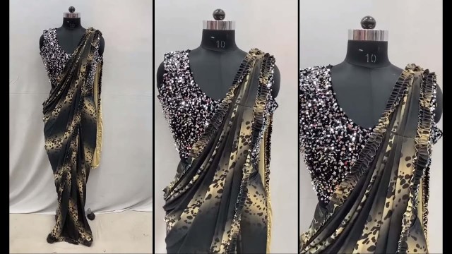 '#Rohitfashionclub #shorts tiger print saree | Rohit fashion club'