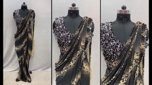 '#Rohitfashionclub #shorts tiger print saree | Rohit fashion club'