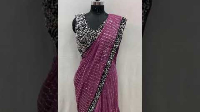 'New sequence saree with blouse | Rohit fashion club'