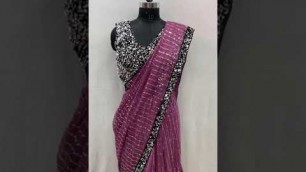 'New sequence saree with blouse | Rohit fashion club'