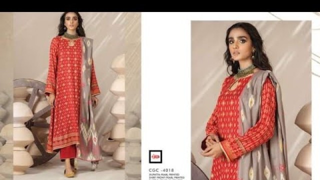 'Lakhany Cashmere Gold Printed Unstitched Collection 2021(@Fashion Club )'