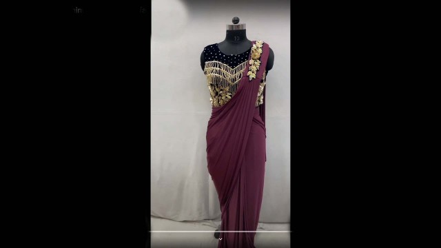 'New designer one minute saree | Rohit fashion club'