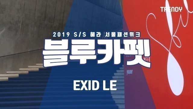 'EXID LE Blue CarpetㅣSeoulFashionWeek Spring Summer 2019'