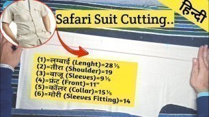 'Safari Suit Cutting | Safari Suit Cutting In Hindi | Yogi Fashion club'